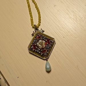 Jill Schwartz one of a kind jade bead necklace